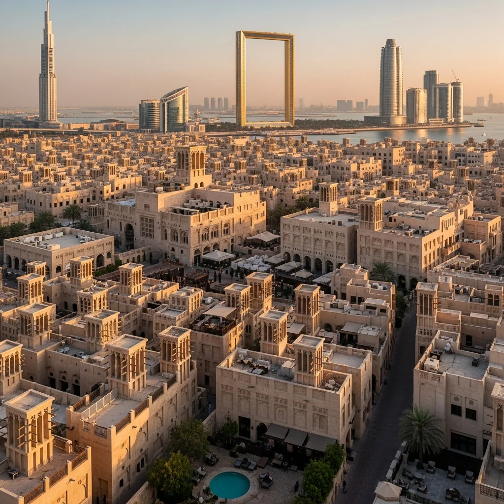 Bur Dubai featuring Dubai Museum and Al Fahidi historical district
