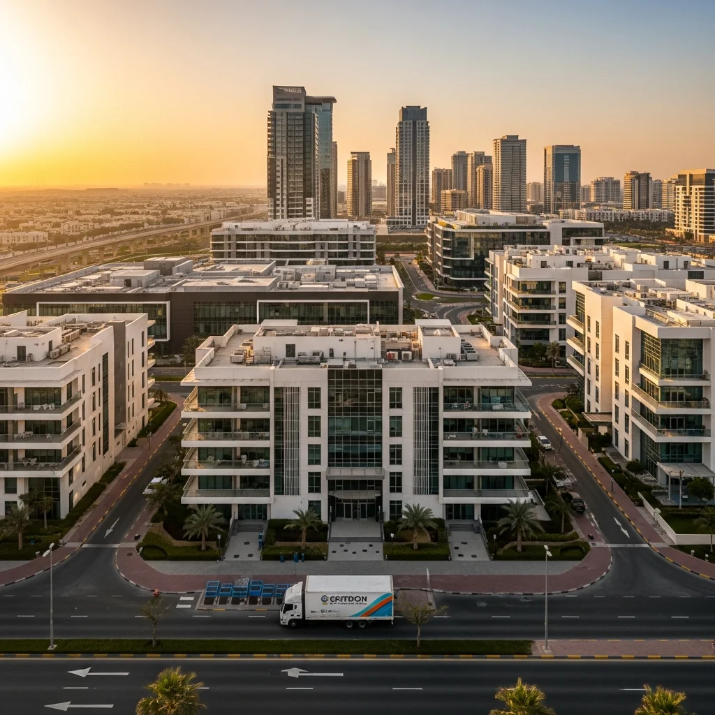 Dubai Silicon Oasis tech park with modern residential buildings