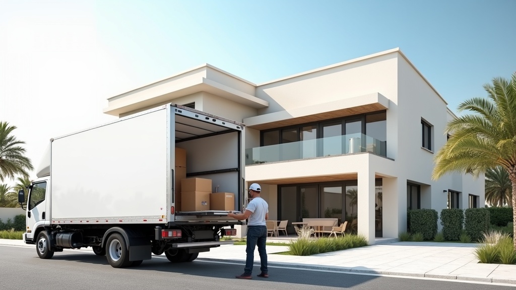 Luxury Dubai villa moving service with professional crew and modern villa in Arabian Ranches